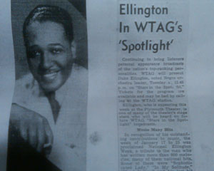 Ellington In WTAG's 'Spotlight'